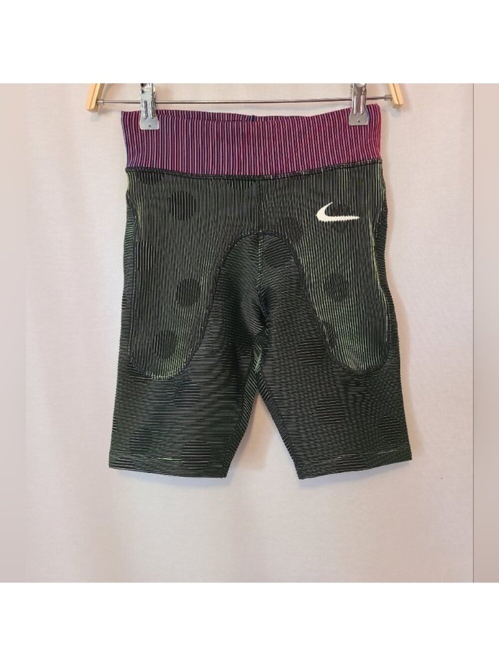 Nike x Off White Dri Fit Performance Fit Ribbed Polka Dot Athletic Bike Short XS
